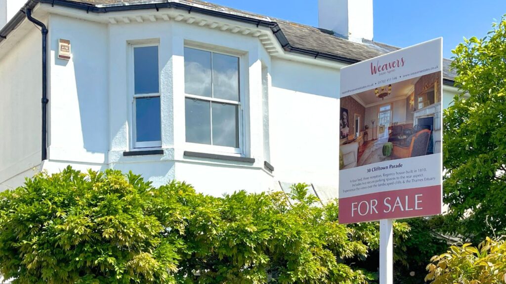 For Sale Sign - Weavers Estate Agents, Leigh-on-Sea